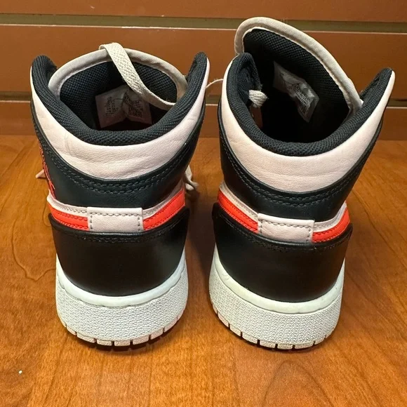 Nike Air Jordan Mid Black and Pink with Red Swoosh - Picture 8 of 9